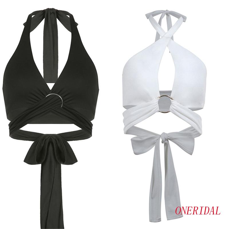 Áo Croptop Không Tay Dáng Ôm Thiết Kế Đục Lỗ Thời Trang Mùa Hè Quyến Rũ Cho Nữ