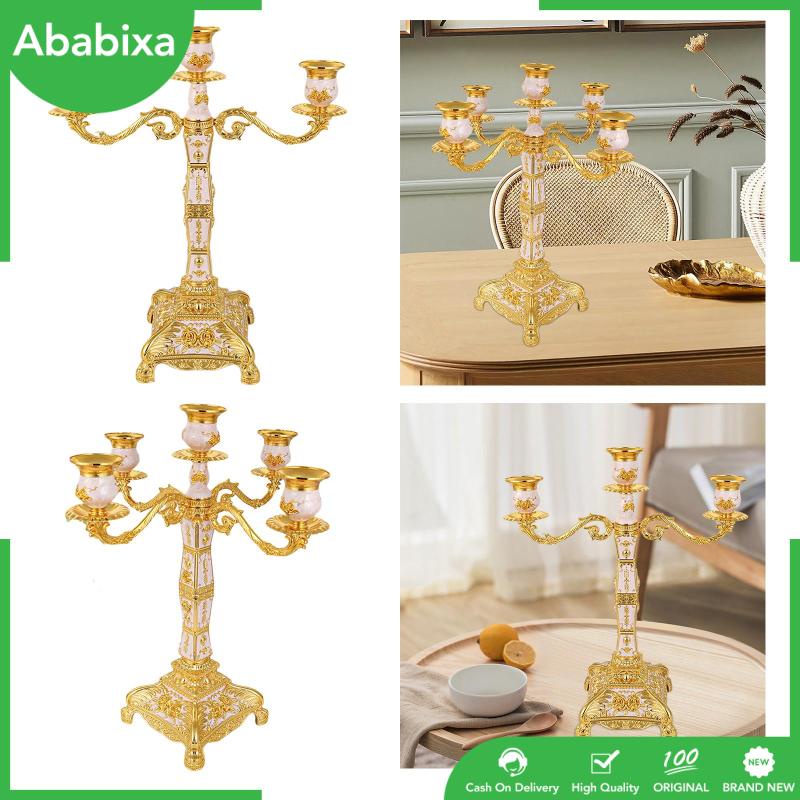 [Ababixa] Giá Đỡ Đèn Cầy Bằng Kim Loại Phong Cách Cổ Điển Trang Trí Bàn Tiệc Kỳ Nghỉ