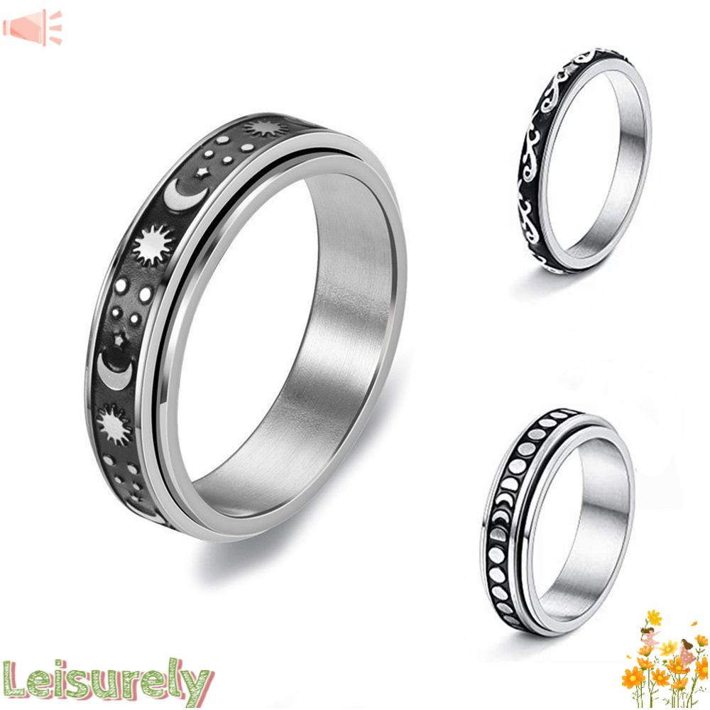 Nhẫn Phong Cách Vintage Chống Căng Thẳng Dành Cho Nam Và Nữ