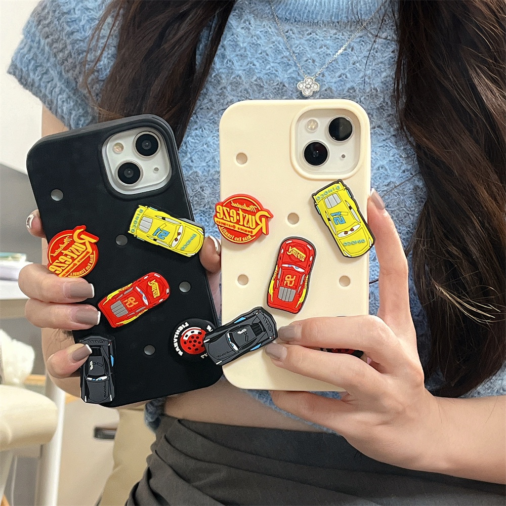 Ốp Điện Thoại Tpu Dẻo Họa Tiết Hoạt Hình Xe Hơi Độc Đáo Chống Rơi Cho iPhone 14 13 12 11 Pro Max