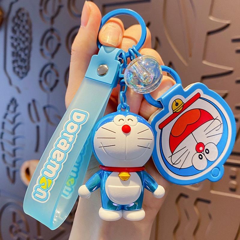Móc Chìa Khóa Acrylic Hình Doraemon Đáng Yêu