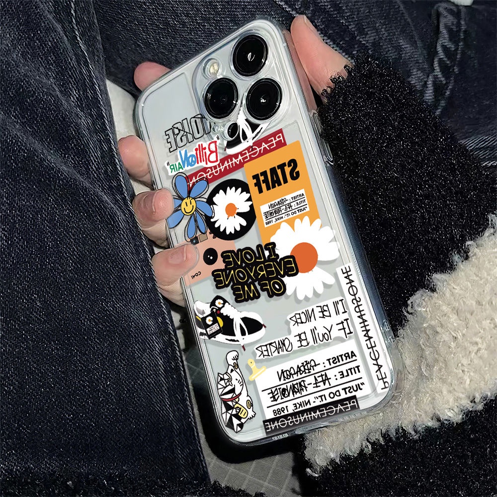 ✅Ốp Điện Thoại Mềm Chống Sốc Họa Tiết Hoa Cúc Đơn Giản Cho Iphone 12 Note 1113Max6In78 14pro plus