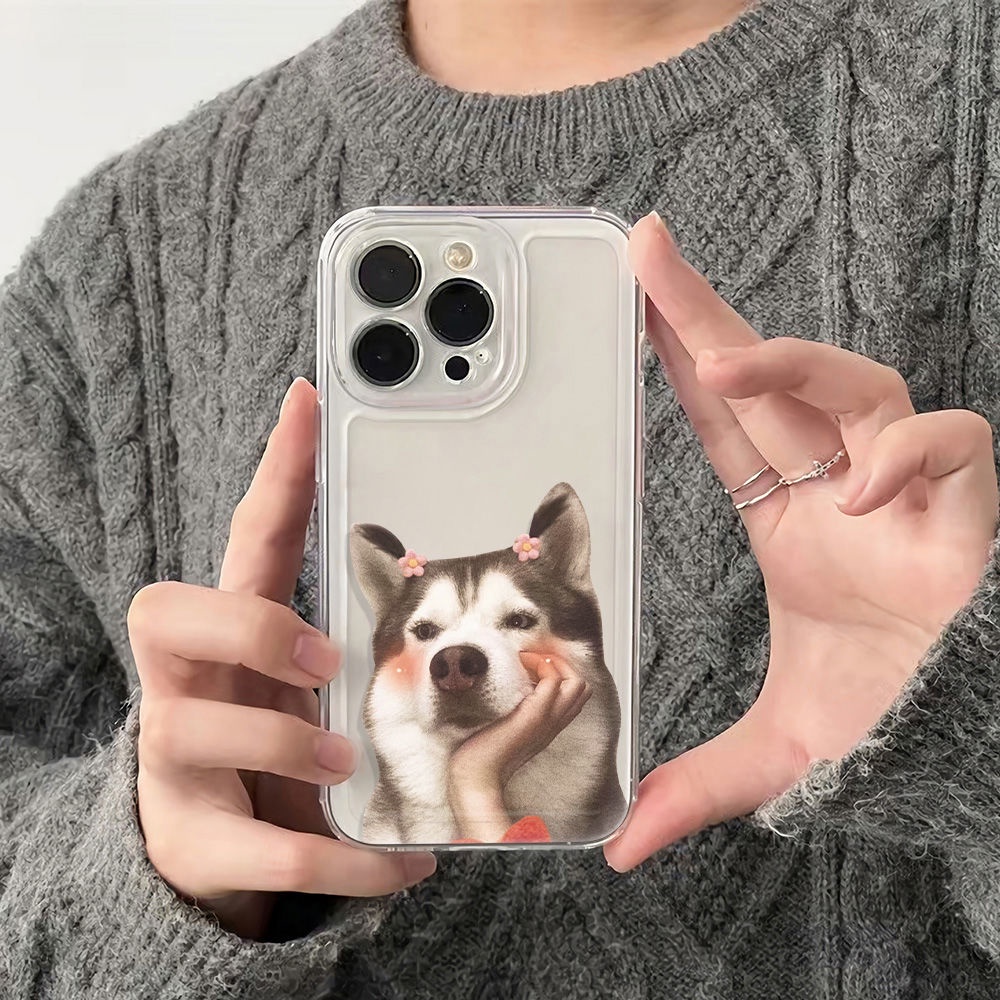 ✅Ốp Điện Thoại Mềm Chống Sốc In Hình Cún 6In LDAK Cho Apple Iphone 7811 plus 14Pro 1213 max