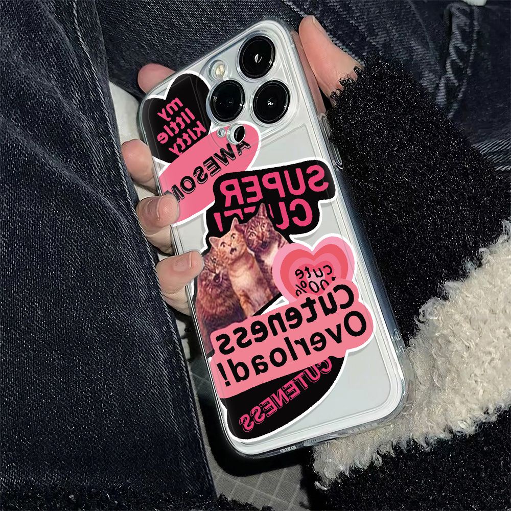 ✅Ốp Điện Thoại Dẻo Họa Tiết Chú Mèo Dễ Thương Chống Sốc Cho Iphone12 6In7813 14pro max11 AP1D