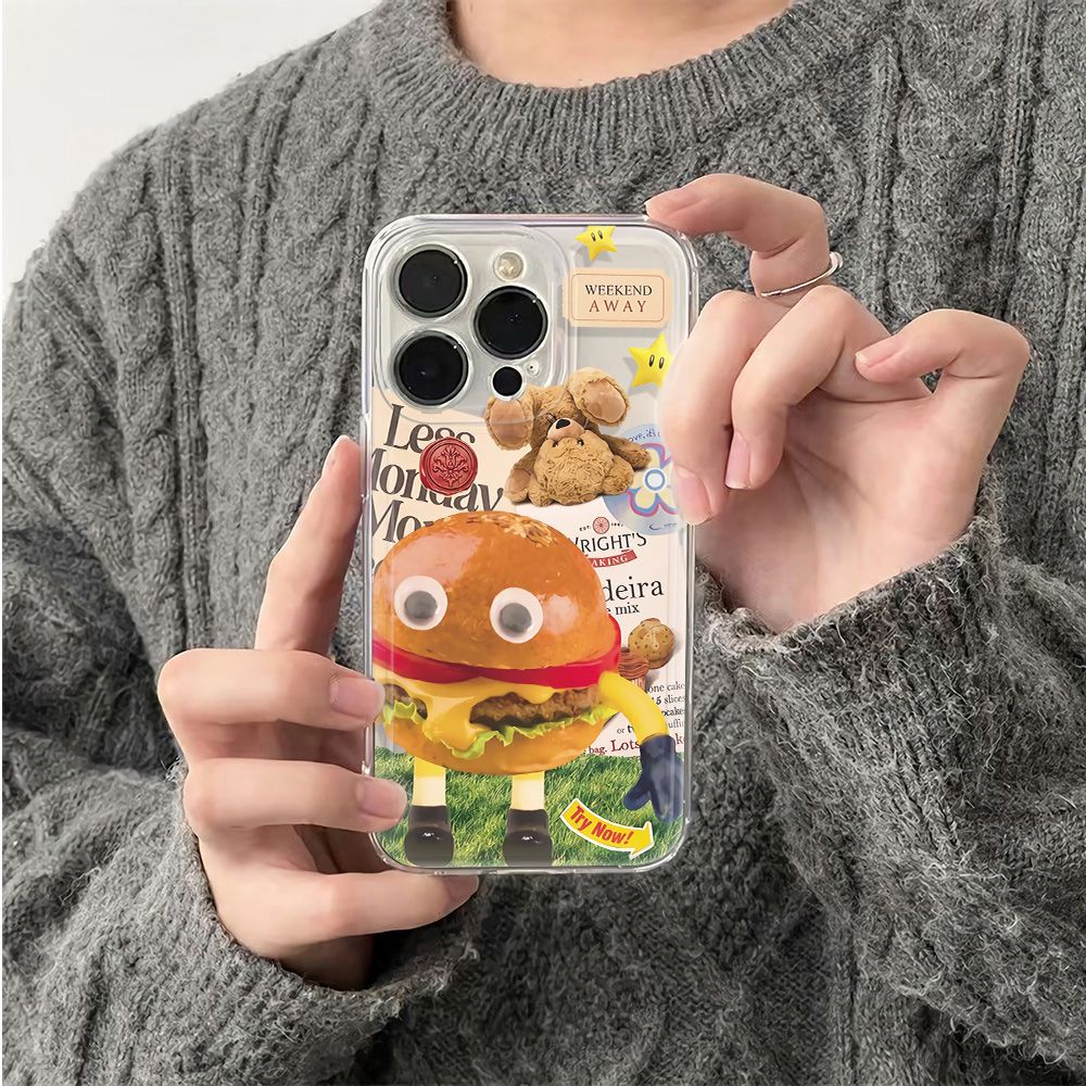 ✅Ốp Điện Thoại Mềm Chống Sốc Họa Tiết Hamburger 1311 7814pro Apple 6Inplus iPhone12 max