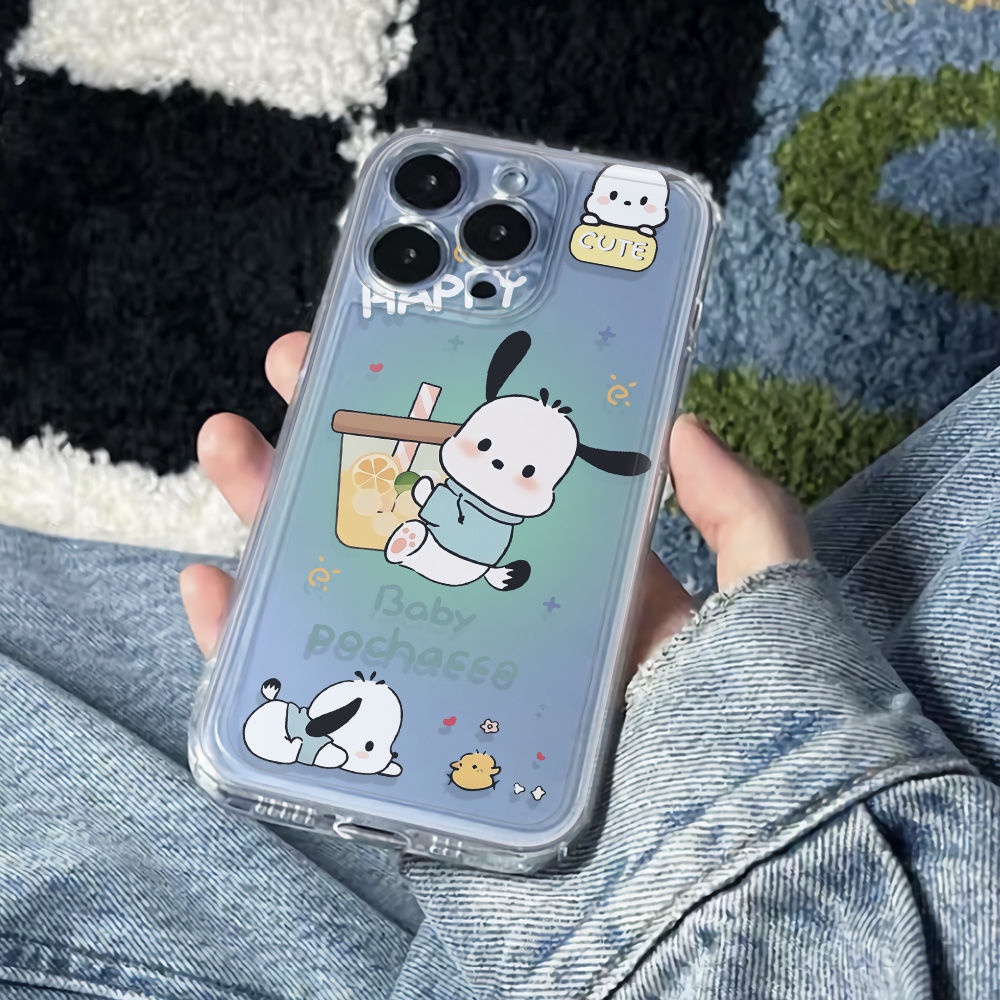 ✅Ốp Điện Thoại Mềm Chống Sốc Hình Cún Pacha 6In Đơn Giản Cho Apple maxiPhone12 1311 plus14pro78 2Z7C