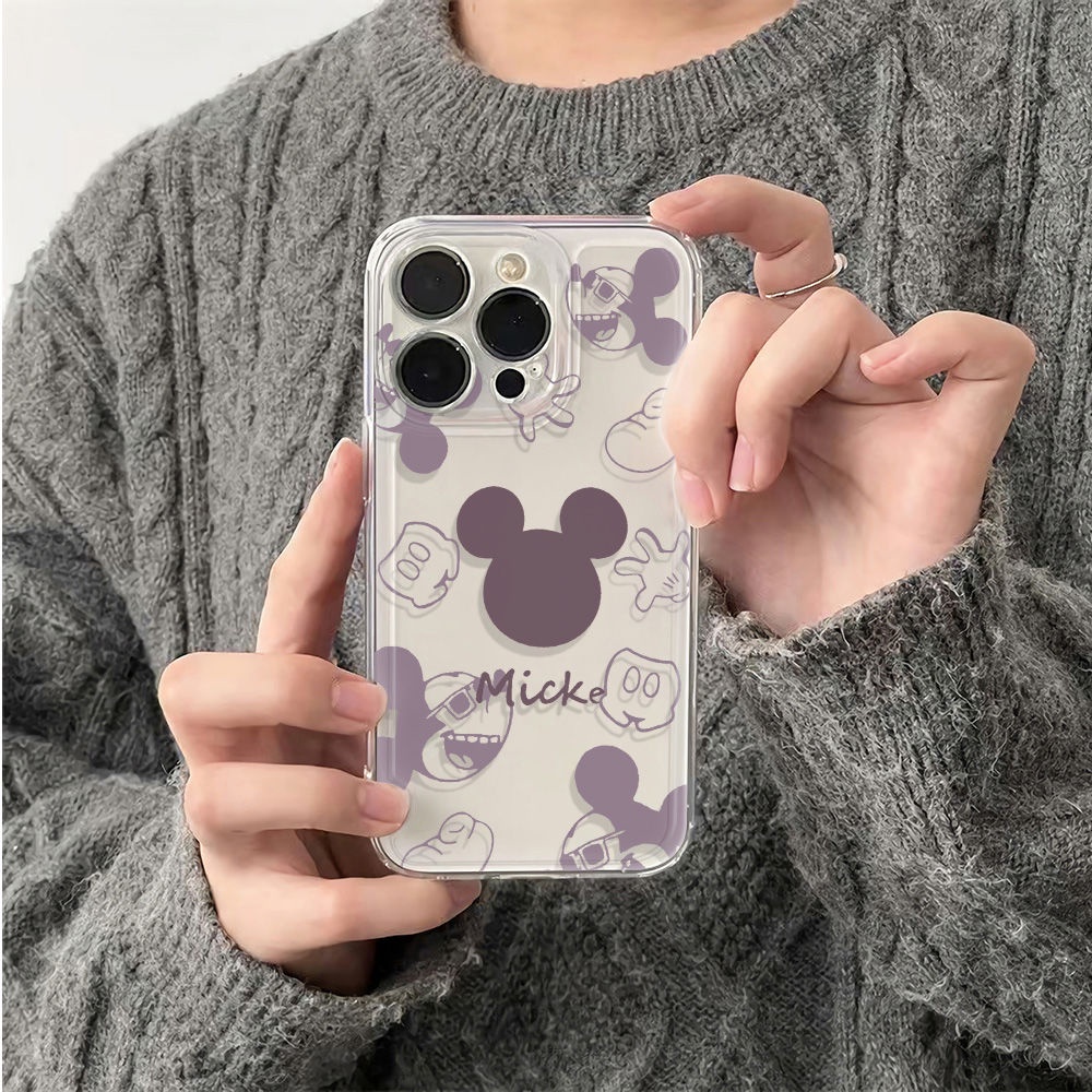 ✅Ốp Điện Thoại Mềm Chống Sốc Họa Tiết Hoạt Hình Đơn Giản Cho iPhone max14pro 12m Qi Plus6In 1378 11 AOPO