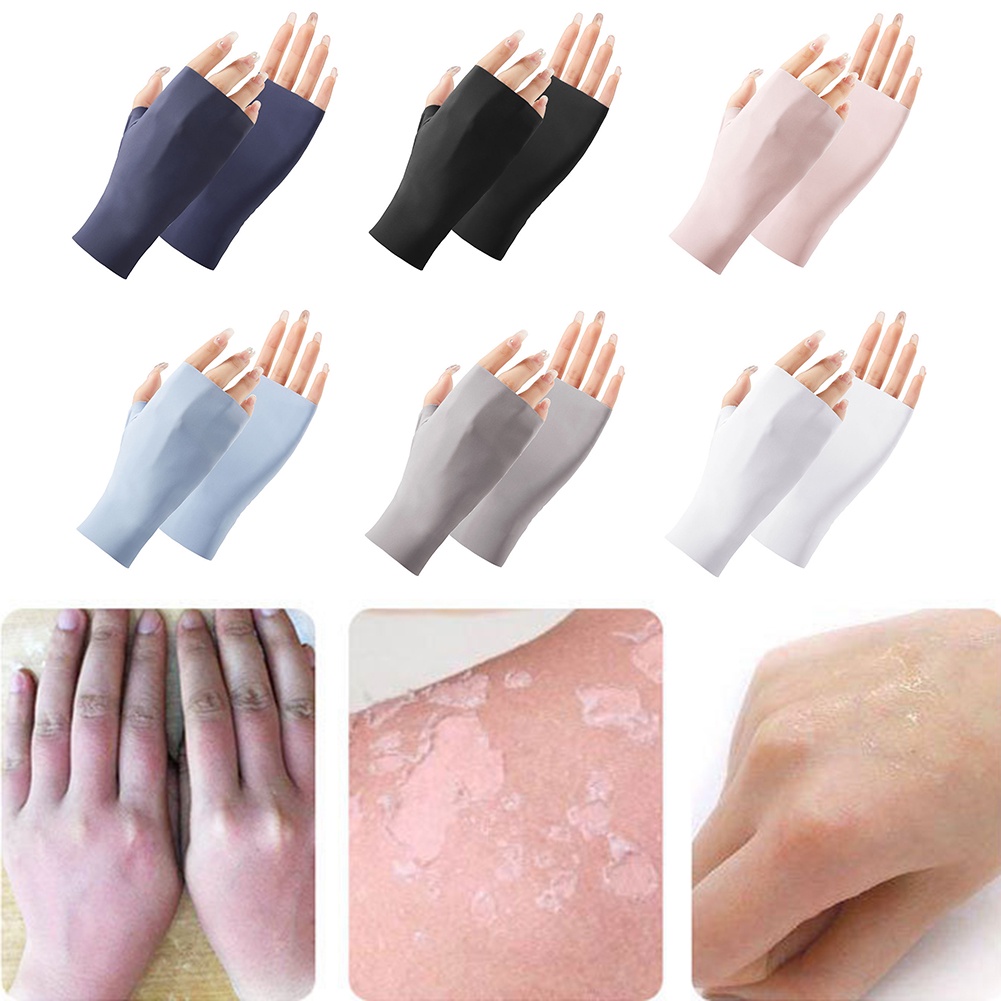 Đôi Găng Tay Dài Hở Ngón Chống Nắng Thoáng Khí