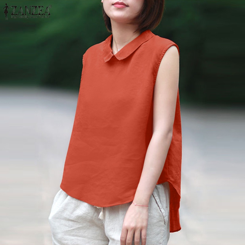 Zanzea Áo Nữ Không Tay Hở Lưng Thời Trang Quyến Rũ