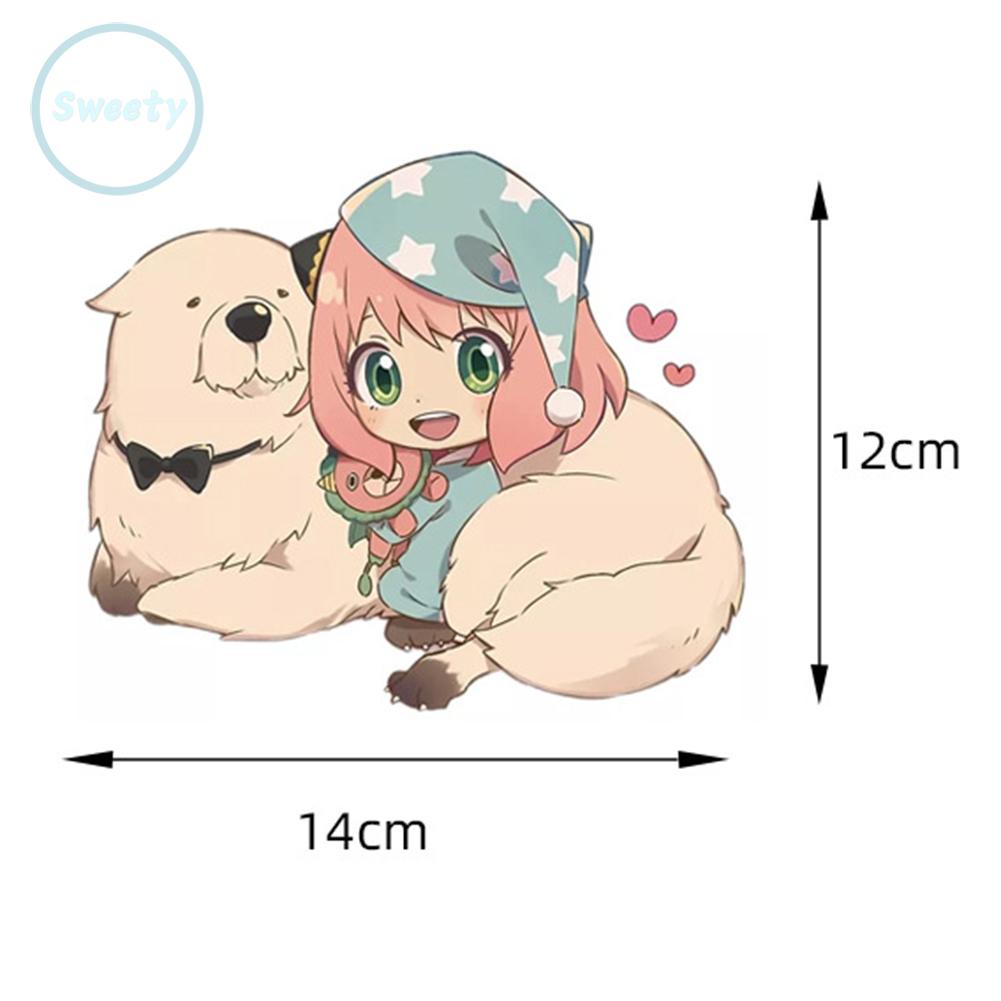 Anya Forger Sticker Hoạt Hình Dán Xe Hơi Hoặc Xe Máy Cuối Cùng Bằng vinyl