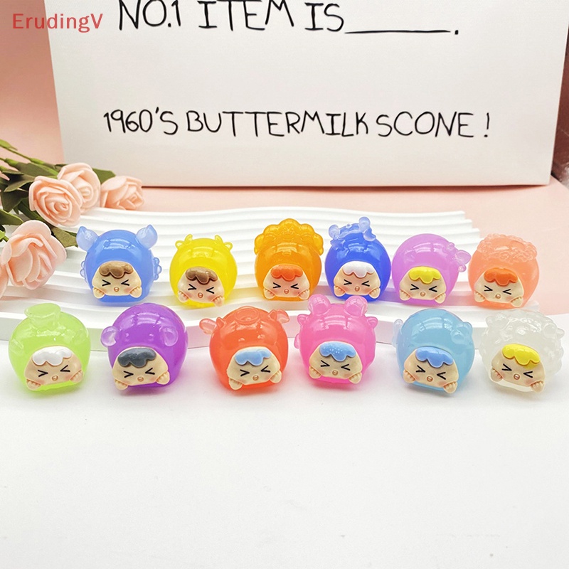 [ErudingV] Móc Khóa Hình Búp Bê Thỏ Phát Quang Đáng Yêu Trang Trí Xe Hơi Vào Ban Đêm DIY