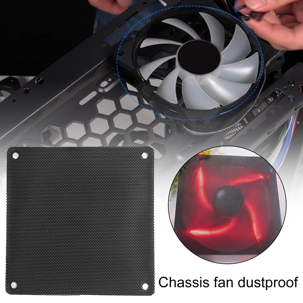 Rga Set 5 Tấm Lọc Quạt Làm Mát Chống Bụi Chống Ăn Mòn Thiết Kế Lỗ Tổ Ong Độ Bền Cao Có Thể Giặt Rửa Cho Nhà Ở