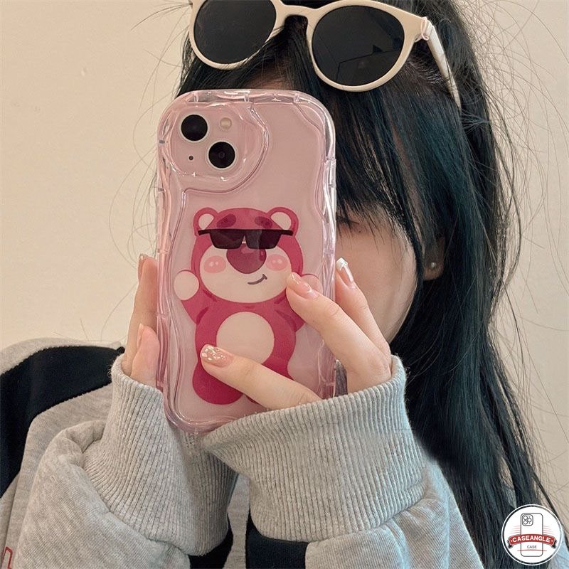 Ốp Điện Thoại Viền Cong Hình Gấu 3D Cho Samsung A12 14 24 23 04S 52 32 13 50 30S 04 03 03S 02S 20 30 20S 10S 51 21S 11