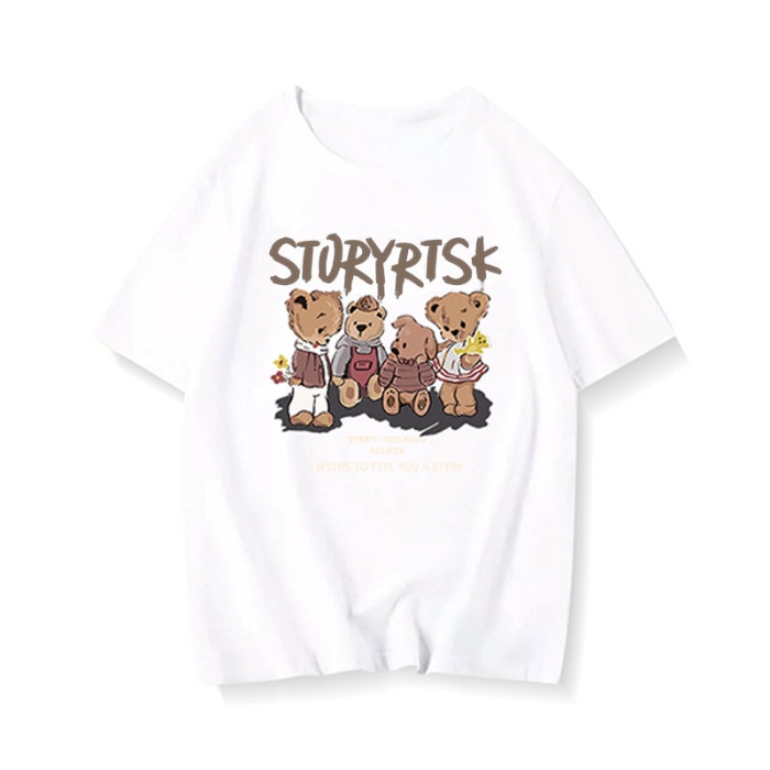 NRVP Áo Thun 100% Cotton Tay Ngắn Phong Cách Hàn Quốc Mới