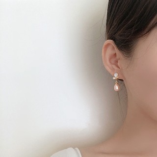 Hàng có sẵn bông tai hình cột oval cánh treo đơn giản chất lượng cao cho nữ