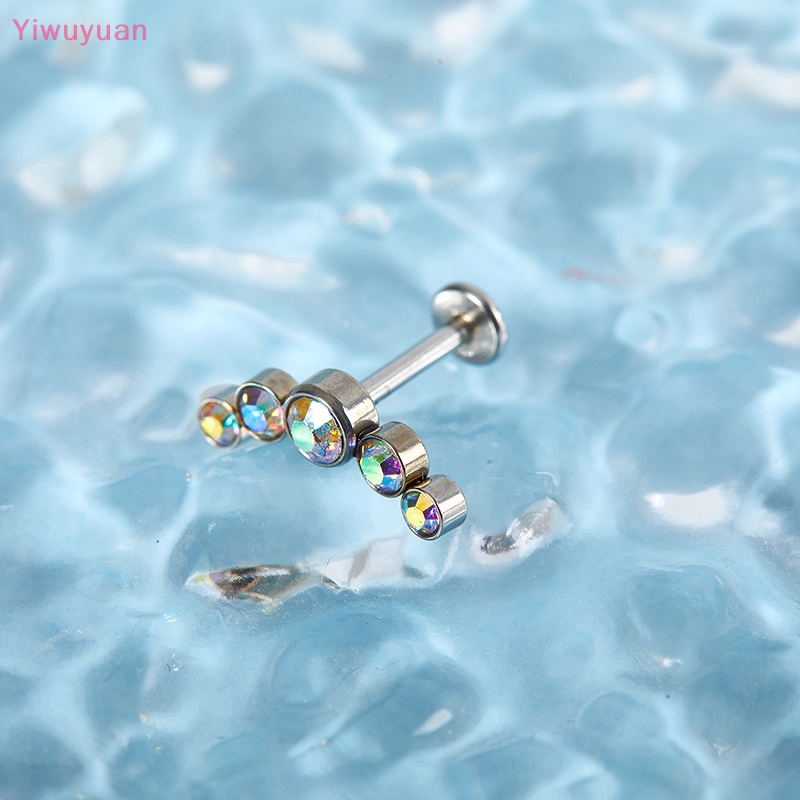 < Yiwuyuan > Trang Sức Môi / Môi / Móng Tay Hình Trụ Bằng Thép Không Gỉ Phong Cách Đơn Giản Dễ Phối Đồ Thời Trang Mới