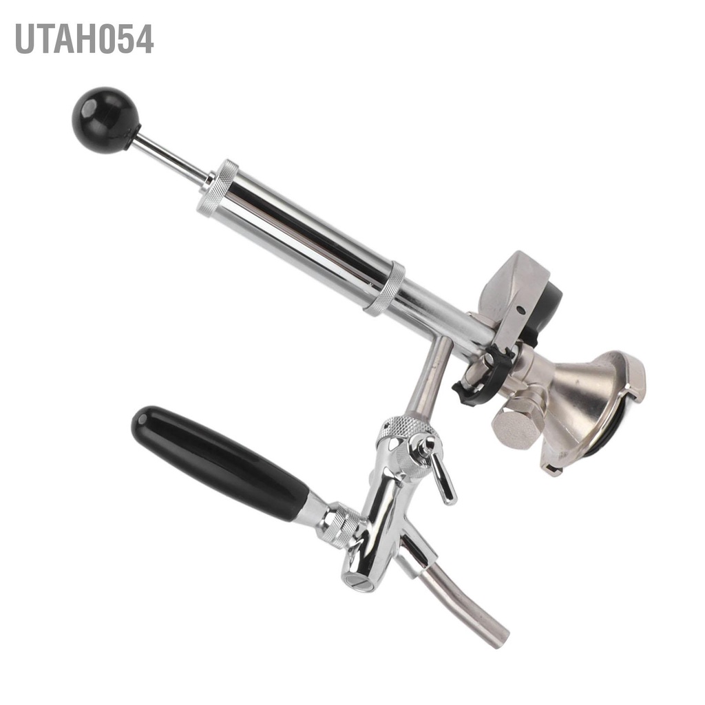 Utah054 Máy bơm tiệc bia Keg 4 inch bằng thép không gỉ cho các bữa dã ngoại Homebrew Tiệc chào mừng Sự kiện đám cưới Họp mặt gia đình