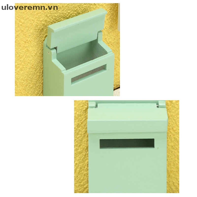 1 Mô Hình Thùng Thư mini Màu Sắc Trang Trí Nhà Búp Bê