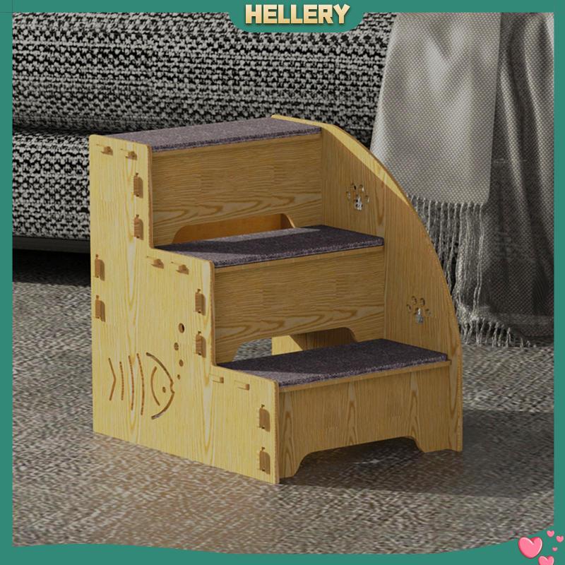 Bậc Thang Leo Bằng Gỗ Chống Trượt Cho Thú Cưng