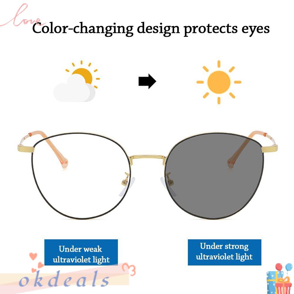 Kính Chống Ánh Sáng Xanh OKDEALS Gọng Siêu Nhẹ Không Màu Cho Nam Và Nữ