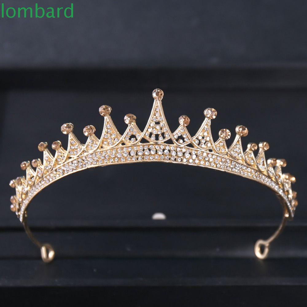 Baroque LOMBARD Baroque|Vương Miện Hợp Kim Phong Cách Retro Hàn Quốc Cho Cô Dâu