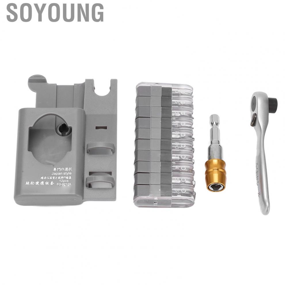 Soyoung 12pcs Ratchet Wrench Bits Set Mini Ratchet Screwdriver Bits Kit for Car  Tool Ratchet Wrench Screwdriver Set New