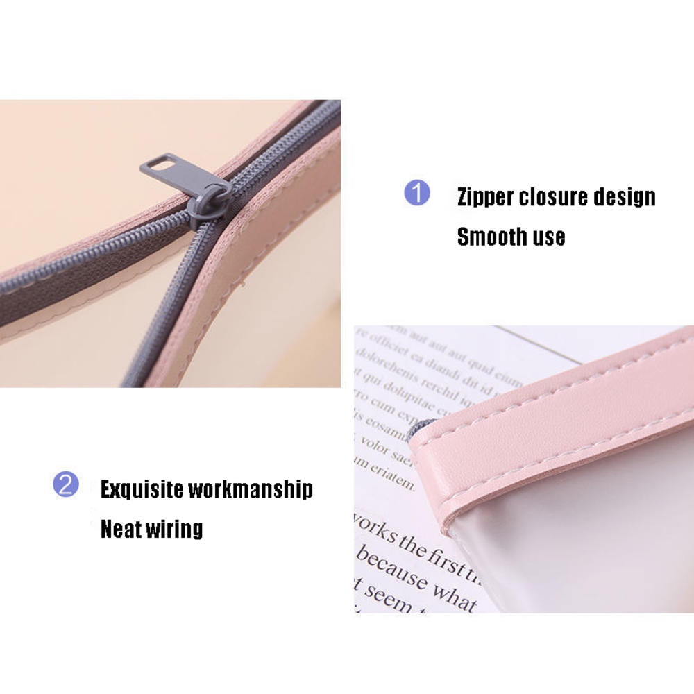 Túi Đựng Bút Màu Nhám Trong Suốt Cỡ Lớn Thiết Kế Đơn Giản Thời Trang Cho Nữ