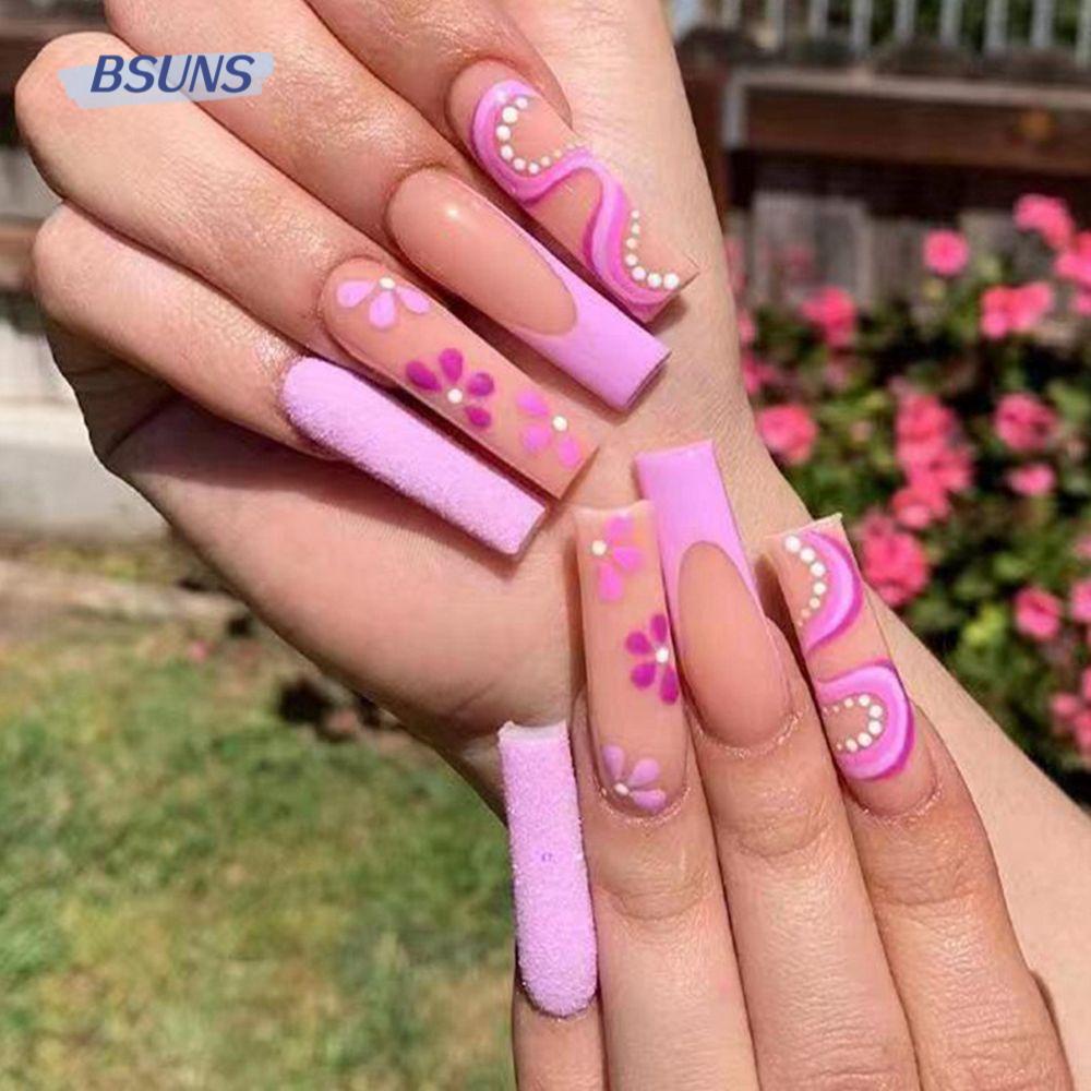 Hộp 24 Miếng / Hộp|Móng Tay Giả Múa Ba Lê Chất Lượng Cao