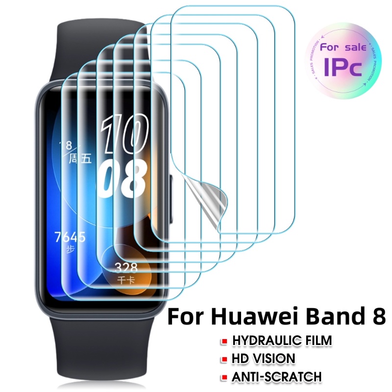 Miếng Dán Màn Hình Bằng TPU Hydrogel Mềm Trong Suốt Chống Nước Chống Trầy Xước Chất Lượng Cao Cho Đồng Hồ Thông Minh Huawei Band 8