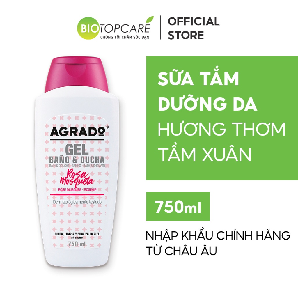 Sữa tắm Agrado tầm xuân 750ml