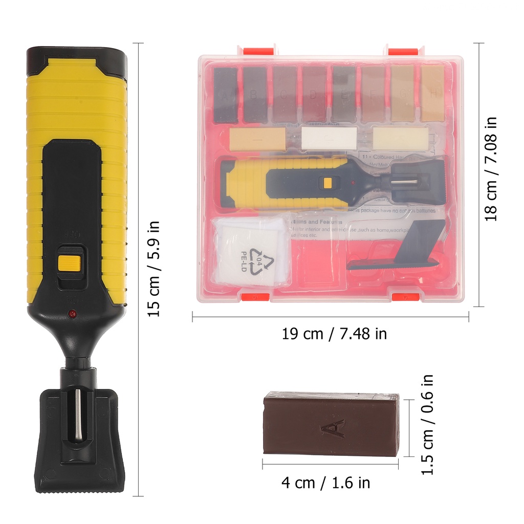 Bộ Dụng Cụ Sửa Chữa Vết Trầy Sàn Gỗ Chuyên Dụng