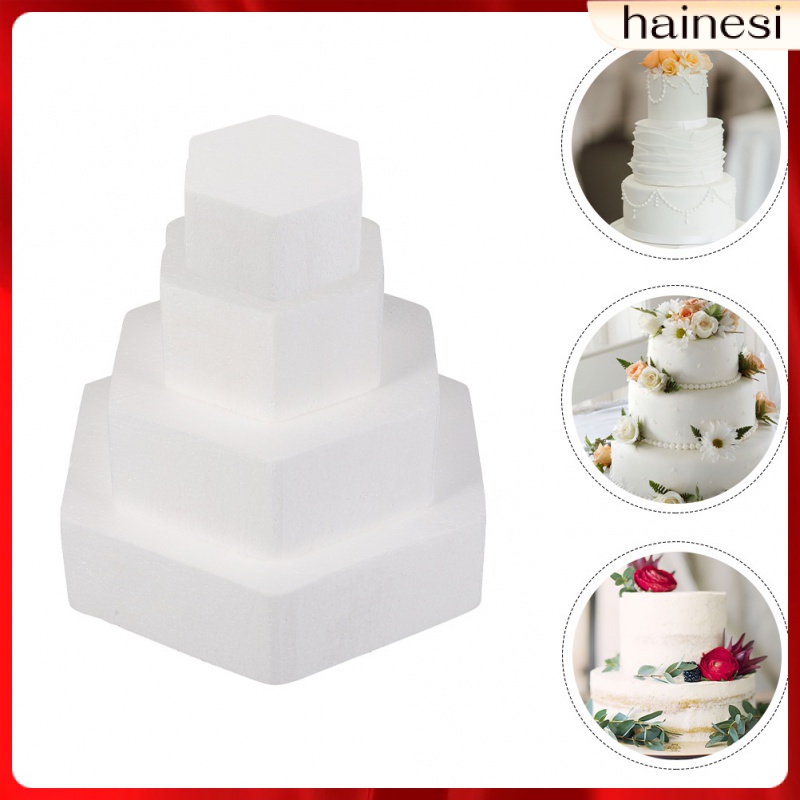 Set 4 Mô Hình Bánh Kem Giả Trang Trí Tiệc Cưới