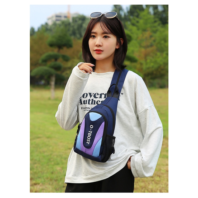 Túi Đeo Chéo Vải Oxford Đa Chức Năng Dành Cho Nam Nữ