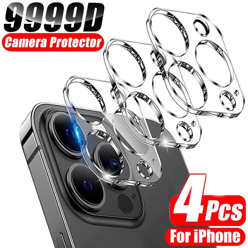 Set 1 / 4 Kính Cường Lực Bảo Vệ Ống Kính Máy Ảnh HD Dành Cho iP 11 Pro Max X XR Xs