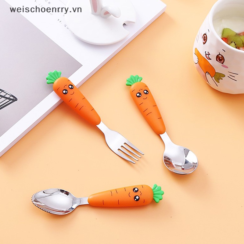 Muỗng Nĩa Họa Tiết Hoạt Hình Dễ Thương Cho Bé