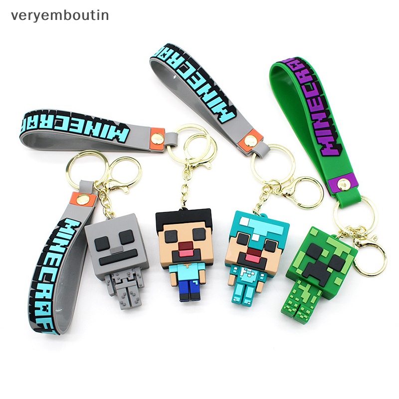 Móc Khóa Silicone 3D Dạng Khối Xây Dựng Dành Cho Nam Giới