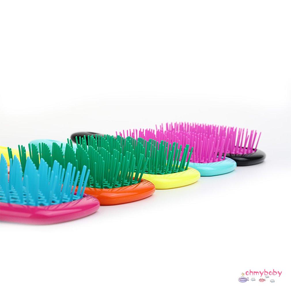 [Ready] Chống Tĩnh Điện Bàn Chải Tóc Tay Cầm Tháo Gỡ Lược Tắm Mạ Detangling Massage Rối [Z/9]