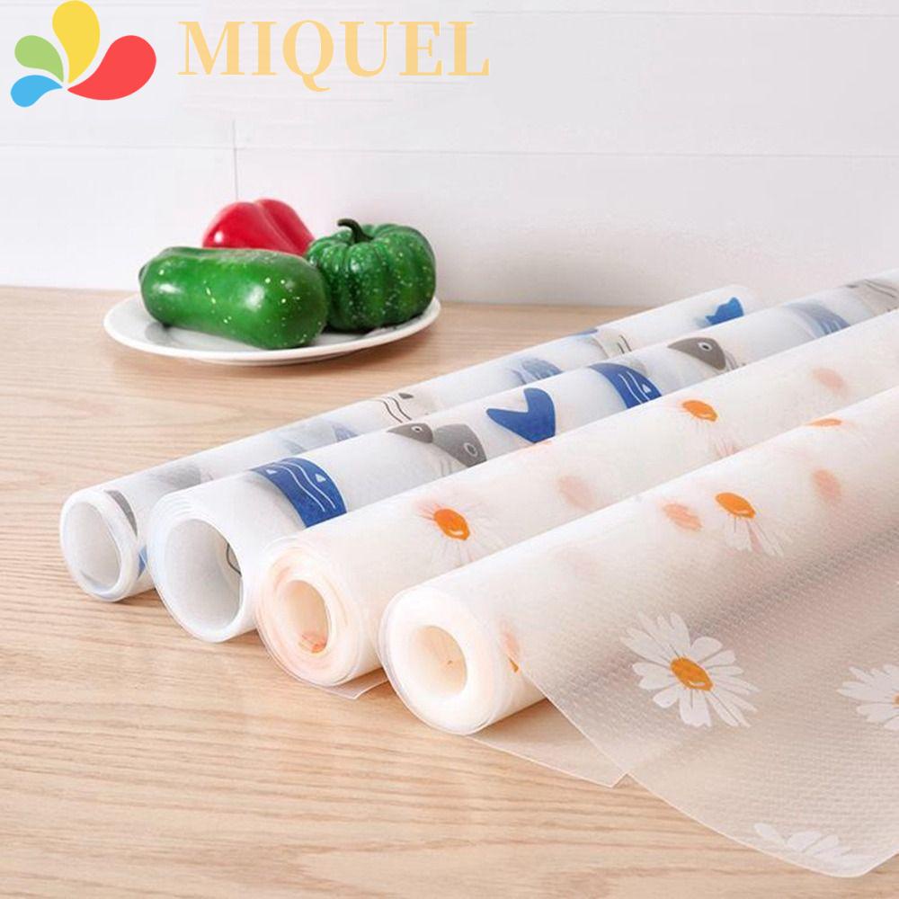 1 Cuộn Giấy Lót Ngăn Kéo Tủ Lạnh Chống Dầu Họa Tiết Hoa Cúc