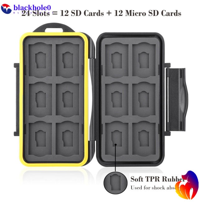 Hộp Đựng Thẻ Nhớ 12 SD + 12 Micro SD TF