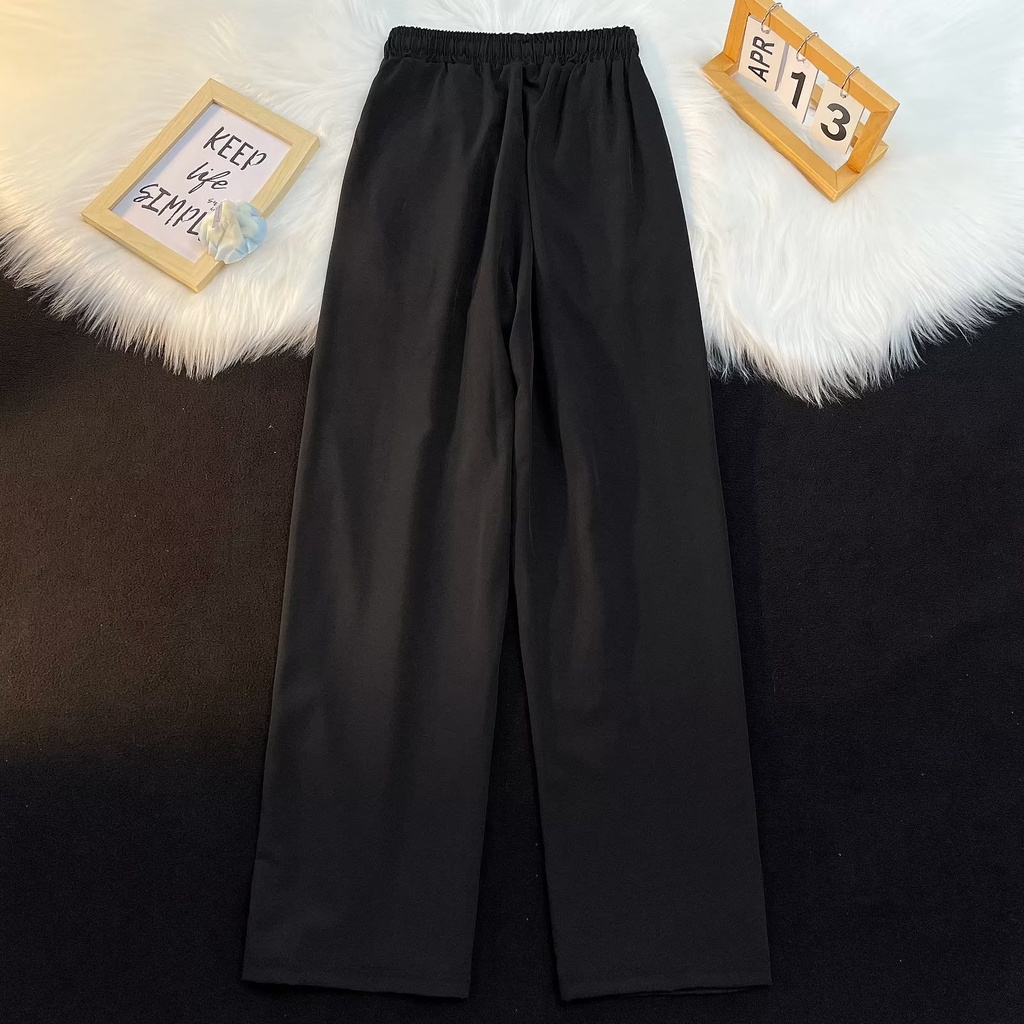 Quần Dài Thể Thao Vải Lụa Lạnh Mỏng Dáng Rộng Thời Trang Mùa Hè Mới Cho Nam