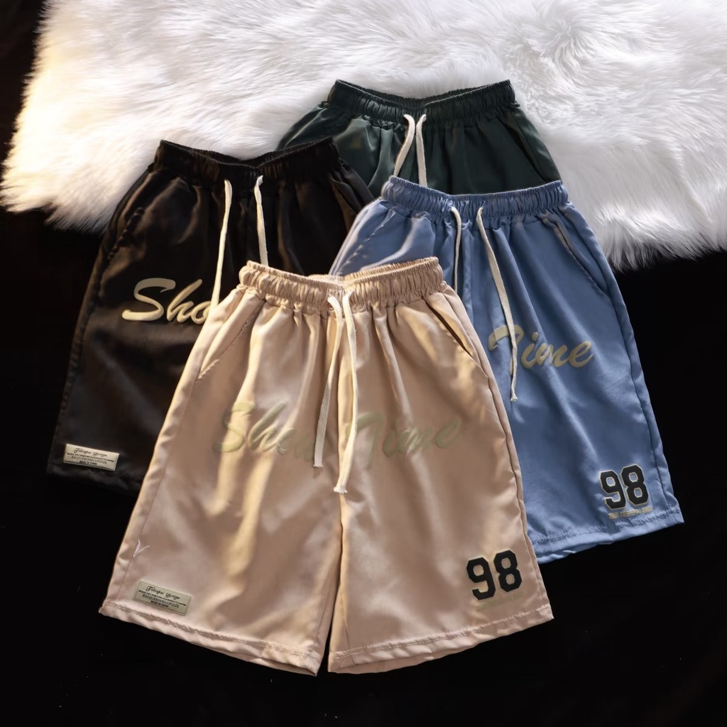 Quần Short Thể Thao Dáng Rộng In Họa Tiết Phong Cách Hip Hop Đường Phố Mỹ Thời Trang Mùa Hè Cho Nam