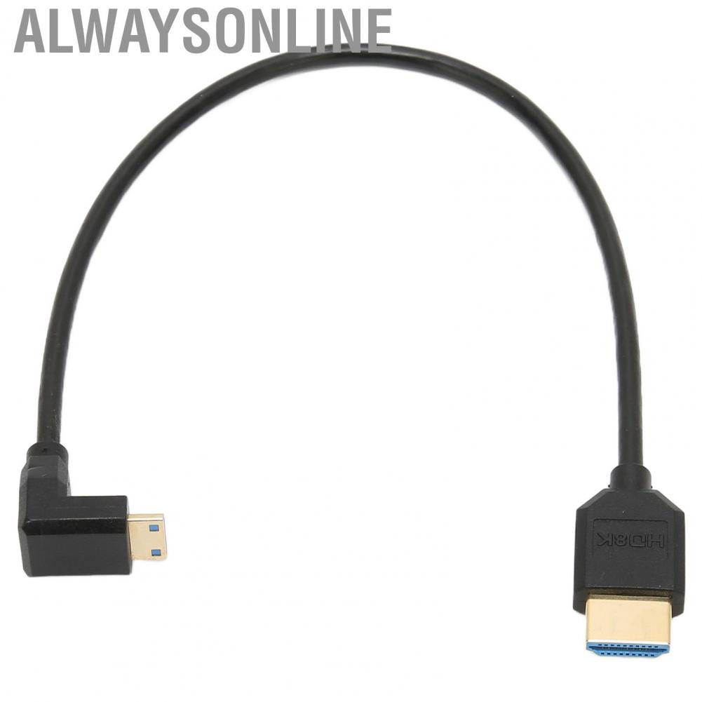Alwaysonline HD Multimedia Interface Extension Line  Cable Gold Plated Connectors for Video Conferencing Systems Monitors