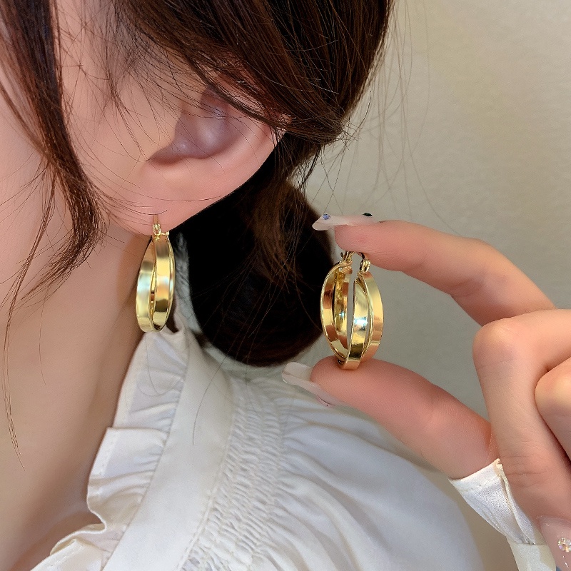 Bông Tai Kim Loại Phong Cách Âu Mỹ Kiểu Mới 2023