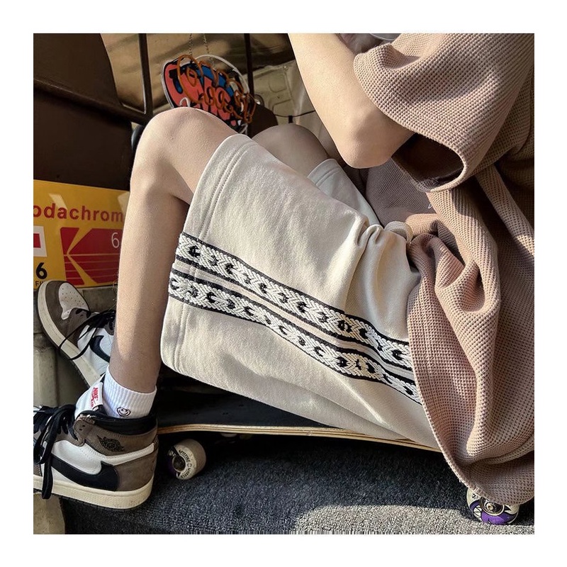 Quần Short Thể Thao Ống Rộng Size Lớn Thời Trang Đường Phố Mùa Hè Cho Nam