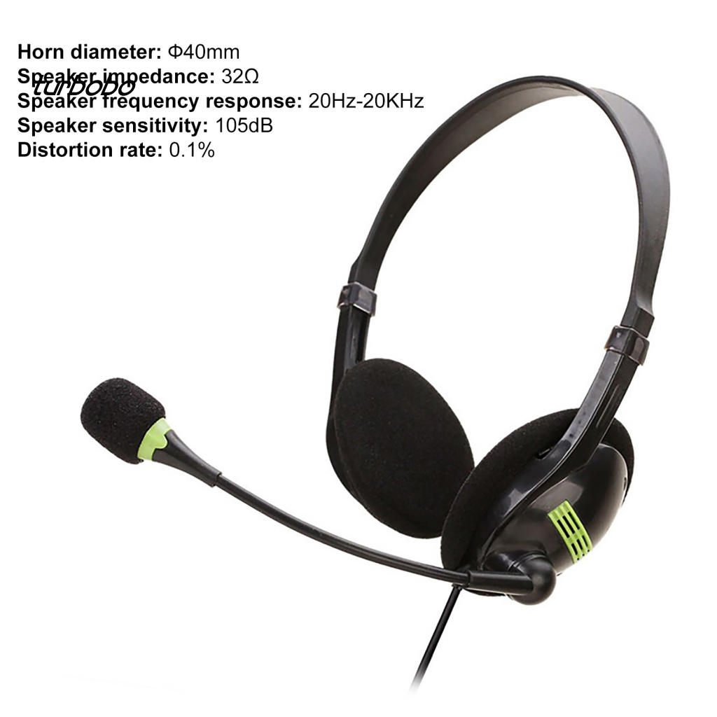 Tai Nghe Điện Thoại Di Động Turbobobo SY440 Giảm Tiếng Ồn Thoáng Khí Cổng USB 3.5mm Kèm MIC Cho Tài Xế / Văn Phòng /