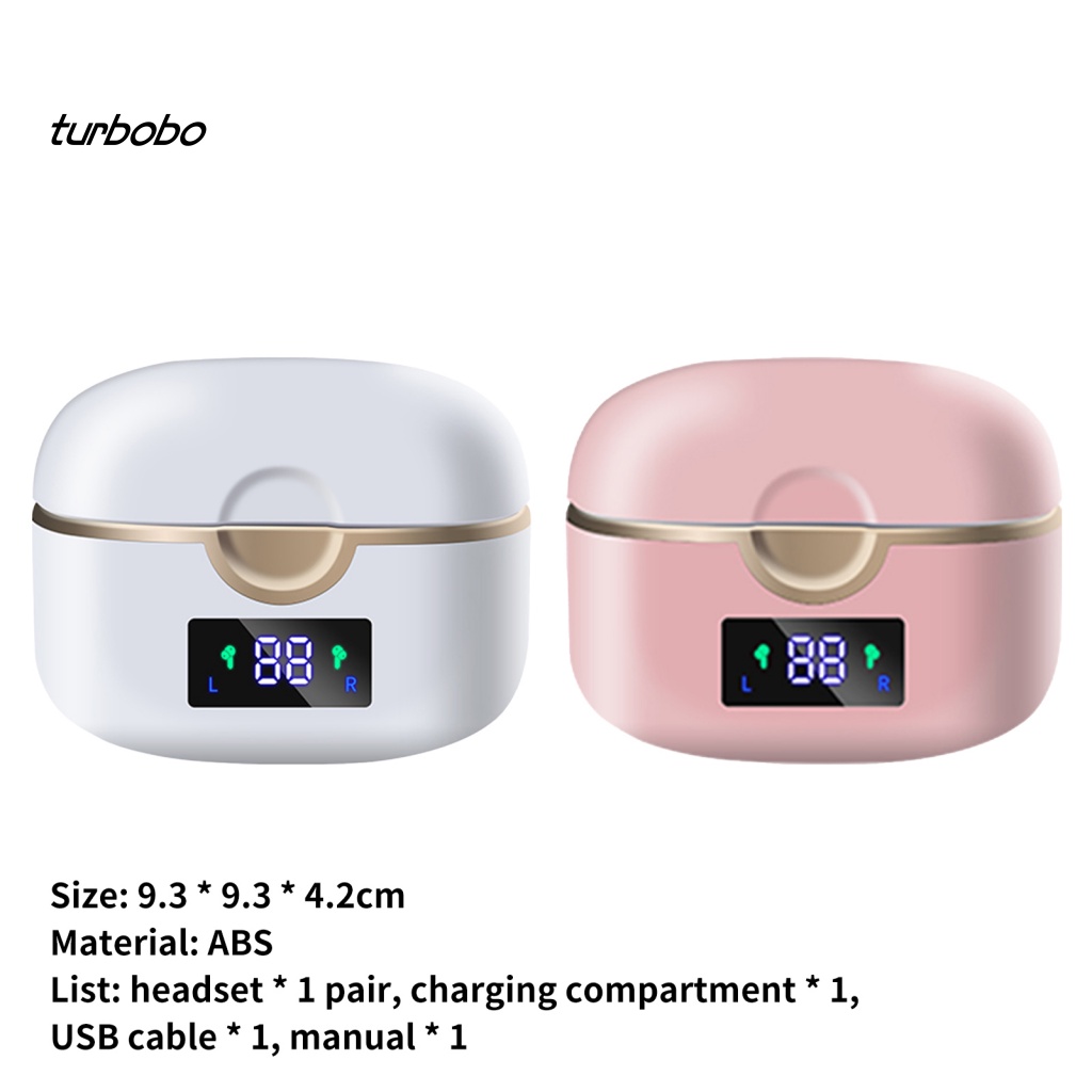 Set Tai Nghe Nhét Tai Không Dây T22 Mega Bass Trầm Màn Hình Kỹ Thuật Số Kết Nối Bluetooth 5.2 Và Phụ Kiện