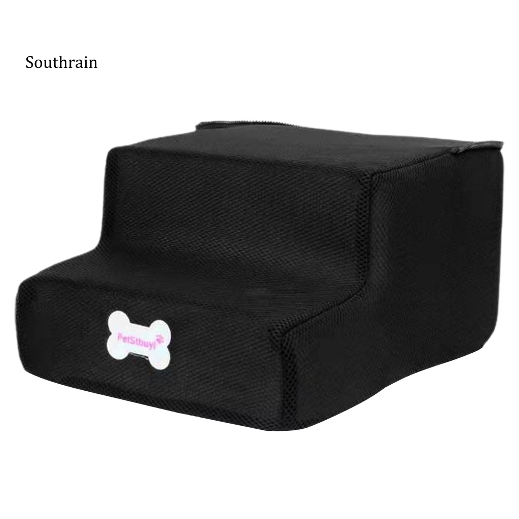 Thang Leo 2 Bậc Bằng Vải Không Trượt Chắc Chắn Cho Cún Cưng