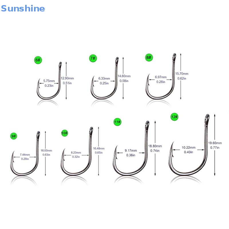 Set 100 Lưỡi Câu Cá Bằng Thép Carbon Chất Lượng Cao