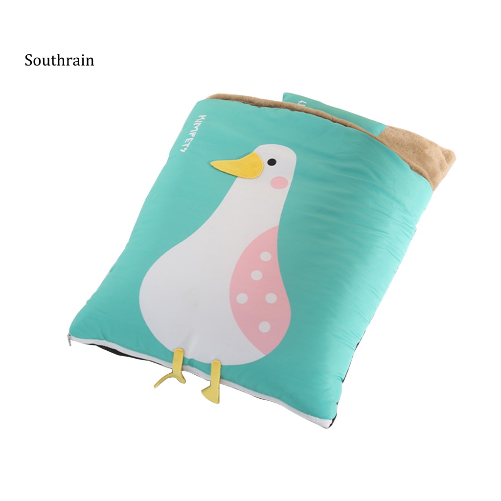 Giường Ngủ Giữ Ấm Chống Trượt Bằng Vải Cashmere In Họa Tiết Vịt Dành Cho Thú Cưng