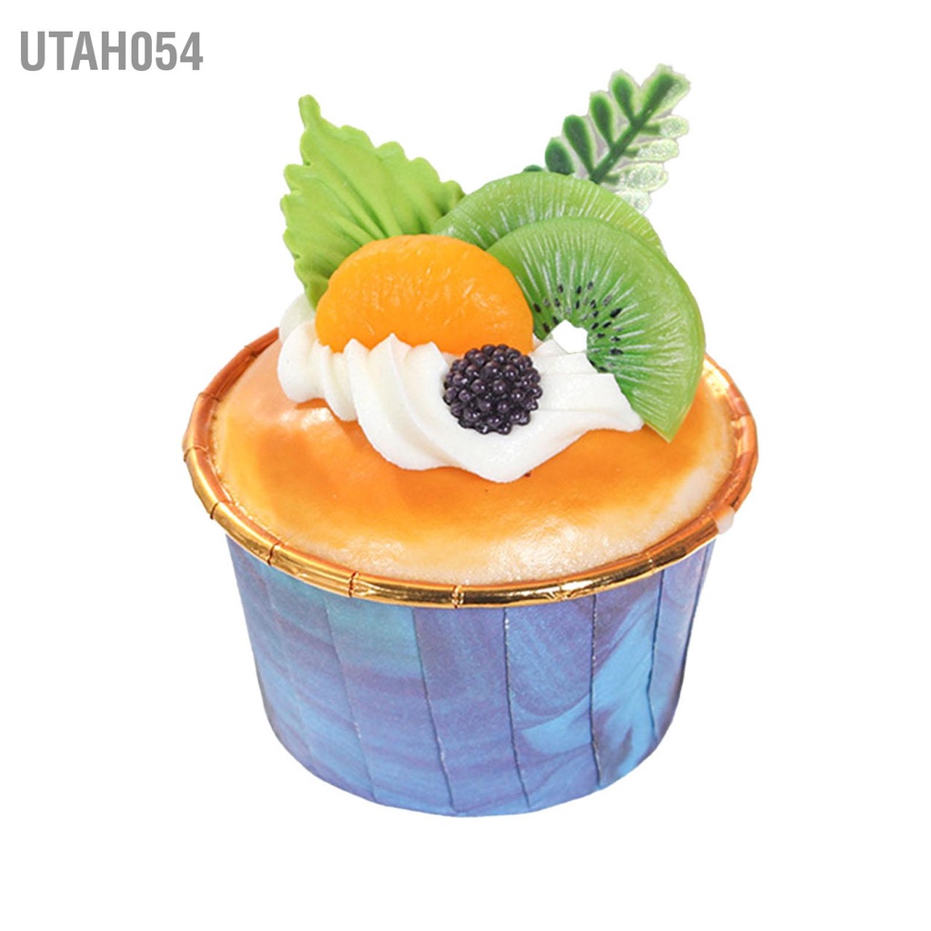 Utah054 6 Nhân Tạo Giả Cupcake Trang Trí Mô Phỏng Mẫu Màn Hình Nhà Bếp Đạo Cụ Chụp Ảnh